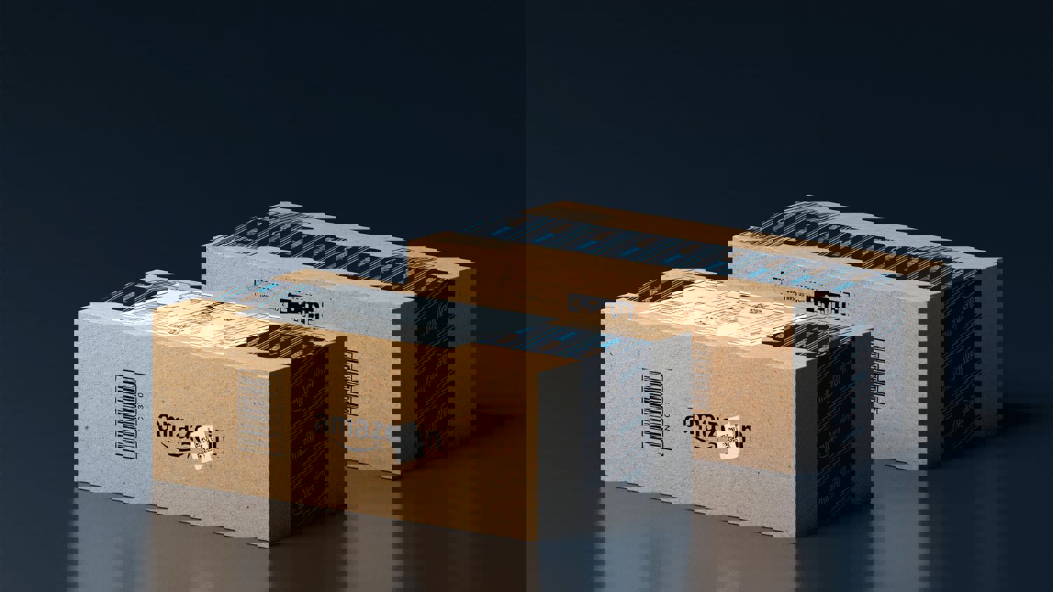 Två paket från amazon.