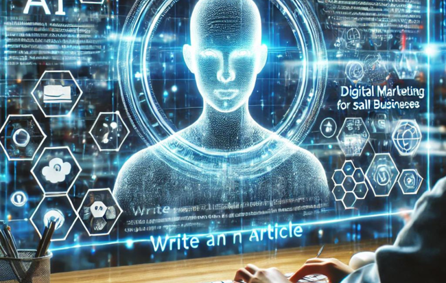 En AI genererad bild som demonstrerar framtida arbete med AI.